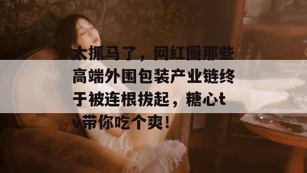 太抓马了,网红圈那些高端外围包装产业链终于被连根拔起,糖心tv带你吃个爽! 太抓马了,网红圈那些高端外围包装产业链终于被连根拔起,糖心tv带你吃个爽!